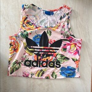 Adidas cropped tank top